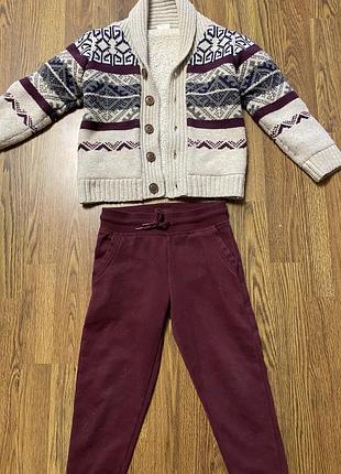 Кофта на меху 4-5лет