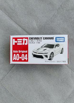 Колекційна моделька takara tomy chevrolet camaro (asia original ao-04) 1/66 білий