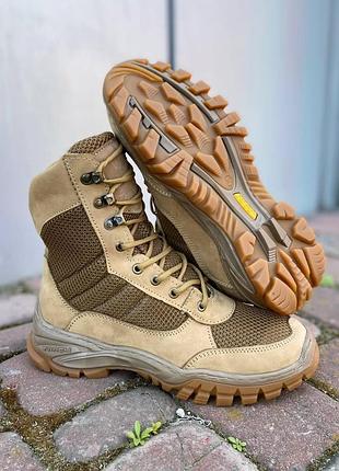Тактические берцы для военные летние nubuck вставки 3d сетка койот 43