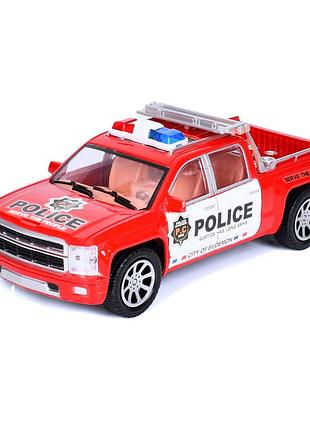 Машинка police инерционная пикап красная (1-b-8-ard)