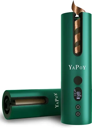 Автоматическая плойка yapoy | беспроводная щипцы для локонов | авто завивка волос | cordless hair curler