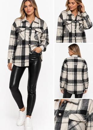 Сорочка жіноча в клітинку тепла s/xs