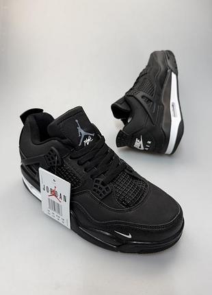 Кросівки чоловічі nike air jordan retro 4 x bike чорні