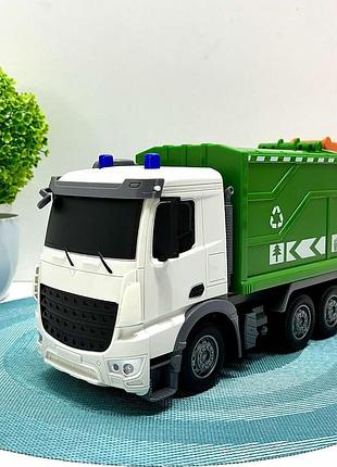 Сміттєвоз ht077 (6шт) р/к, 32см, акум, 1:24, світло, рухливі частини, гум.колеса, usb зар, в кор.,47