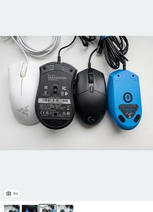 Комп'ютерні мишки razer deathadder essential та logitech g102 4
