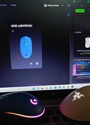 Комп'ютерні мишки razer deathadder essential та logitech g102 2
