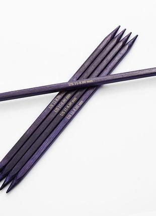 Спиці шкарпеткові дерев'яні knitpro j'adore cubics, 15 см (3,25 мм)