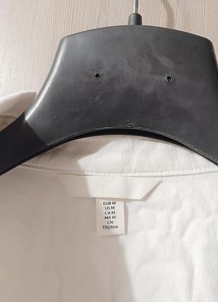 Плотна котонова сорочка рубашка h&m оверсайз 2