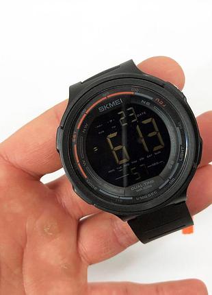 Годинники наручні чоловічі skmei 1841bk black, для військовослужбовців, тактичні протиударні. колір: чорний