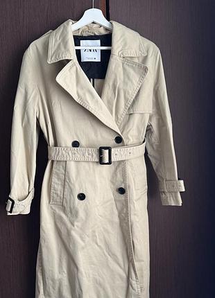 Жіночий плащ zara бежевий 3