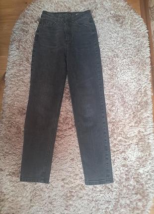 Джинси жіночі mom jeans сірі, розмір 32