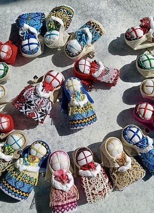 Брошки будь-якого кольору мотанки 6.5 см брошка авторська оберіг