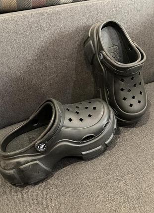 Сабо жіночі crocs чорні 40-41 розмір устілка 25 см