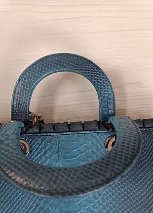 Блакитна сумочка christian dior 7