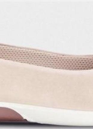 Балетки жіночі ecco sense light пудрові, 2