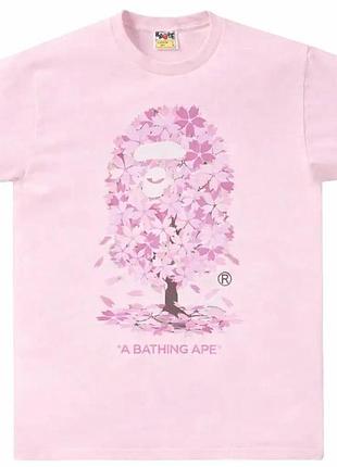 Чоловіча футболка bape, рожева сакура