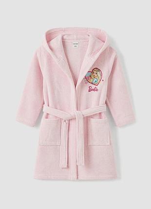 4 - 6 лет новый фирменный вышитый детский махровый банный халат barbie оригинал lc waikiki вайки