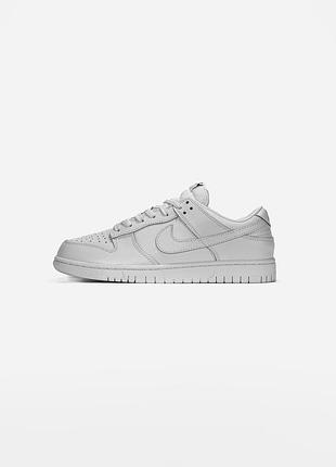 Nike dunk low "triple white" premium 4