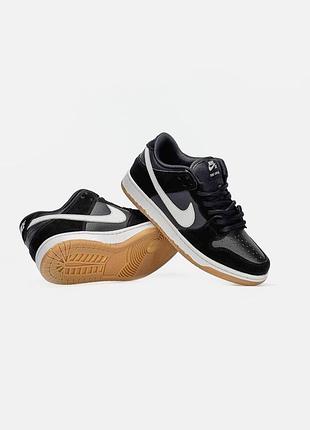 Nike sb dunk low black/white 3