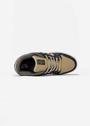 Nike sb dunk low x travis scott black/beige 2