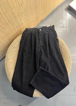 Брюки для хлопчика zara велюрові чорні, р. 146-152 см