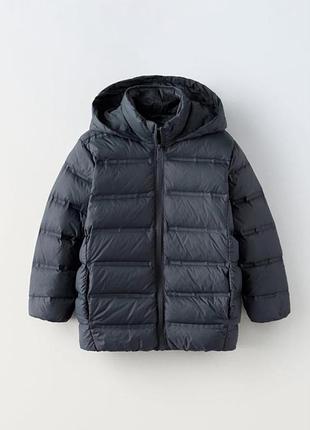 Демісезонна куртка пуховик для хлопчика zara