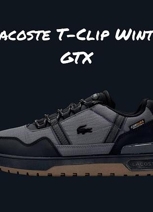 Lacoste t-clip winter gtx grey black 5