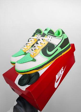 Sb dunk low green / yellow 2