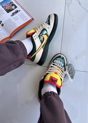 Nike sd dunk x stussy green 7