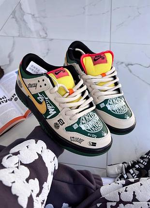 Nike sd dunk x stussy green 5