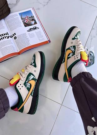 Nike sd dunk x stussy green 6