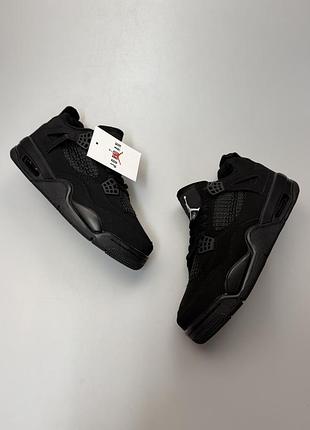 Кросівки чоловічі jordan 4 retro black cat