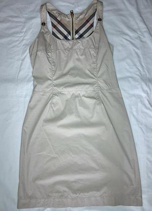 Сарафан жіночий burberry котоновий бежевий