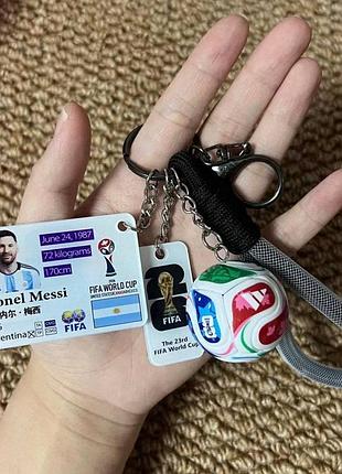 Коллекционный сувенирный брелок месси, чемпионат мира с футбола fifa 2026