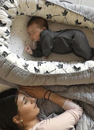 La millou best nest bee bee baby дитячий кокон ліжечко для новонароджених плюс подушка для годування
