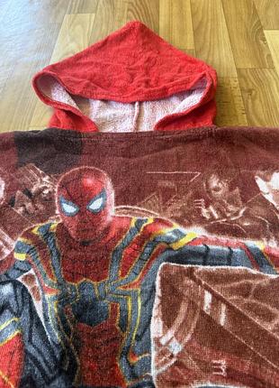 Пончо рушник полотенце для хлопчика spider-man 4