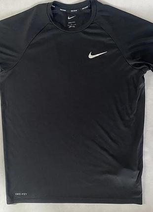 Чоловіча спортивна футболка nike dri-fit оригінал (m) для бігу, тренувань, тенісу, плавання