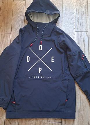 Куртка чоловіча dope yeti snowboard jacket, синя, розмір l