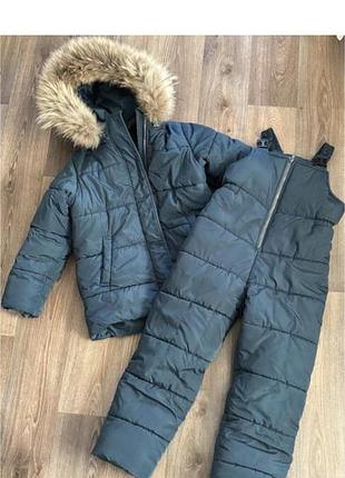 Зимовий комбінезон для хлопчика glamour kids clothes морської хвилі, 2-4 роки