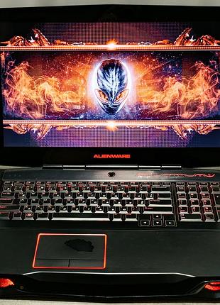Уцінка ігровий ноутбук dell alienware m17x r3 gaming 17 17.3 16/128 ssd+500 hdd відеокарта amd radeon hd 6870m gddr5