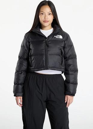 Куртка жіноча the north face cropped nuptse чорна