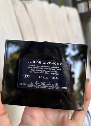 Палетка тіней givenchy le 9 de givenchy 4