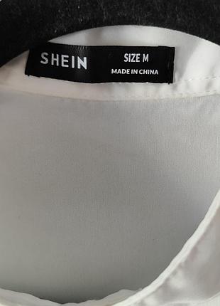 Біла чоловіча теніска shein 5