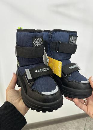 Черевики дитячі зимові сині 3