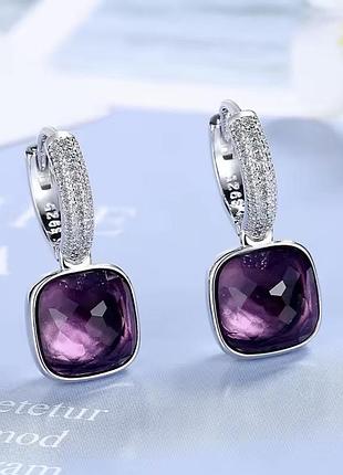 Сережки срібні s925 люкс якість