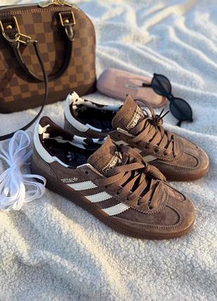 Adidas spezial brown beige white cow