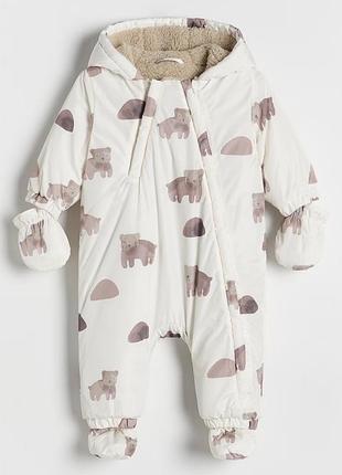 Зимовий комбінезон reserved шапка h&m