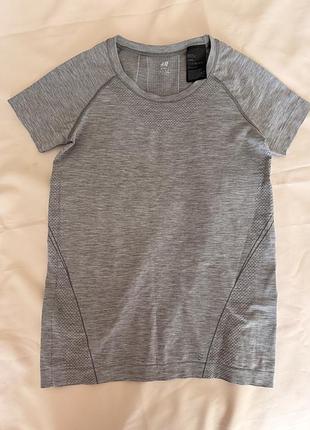 Футболка жіноча h&m спортивна сіра, розмір s