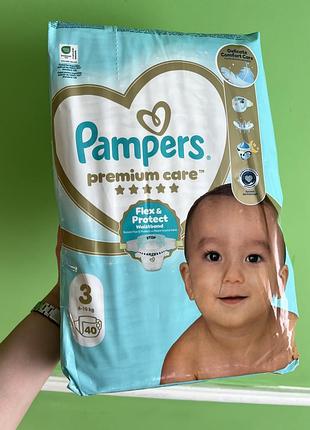 Підгузки pampers premium care розмір 3