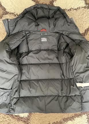 Пуховик дитячий zara чорний+шапка з вушками в подарунок 3